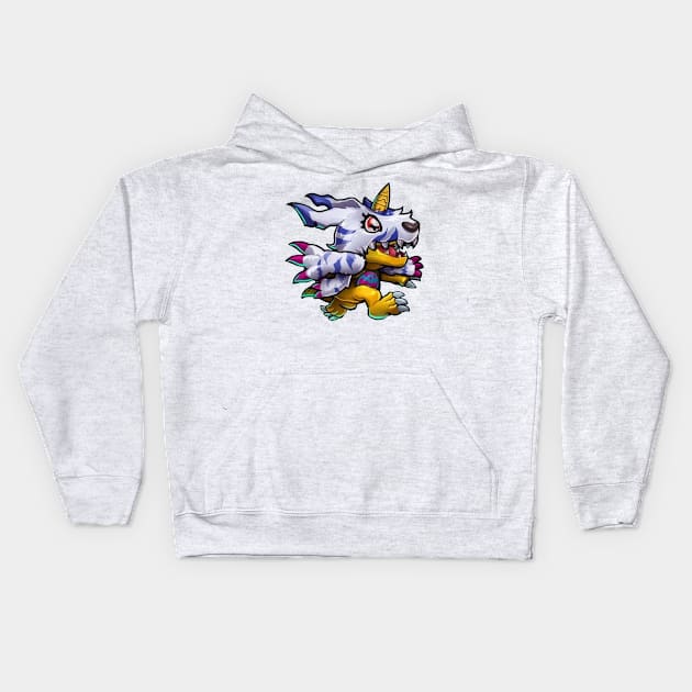 gabumon Kids Hoodie by mprokolo corgi